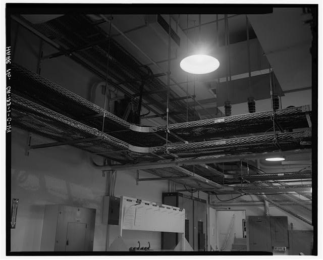114. OVERHEAD CABLE TRAYS AT NORTH SIDE OF MECHANICAL AND...