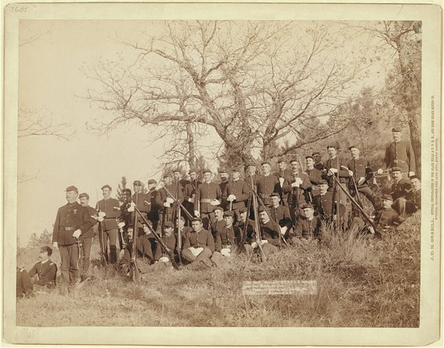 Company "C," 3rd U.S. Infantry near Fort Meade, So. Dak.