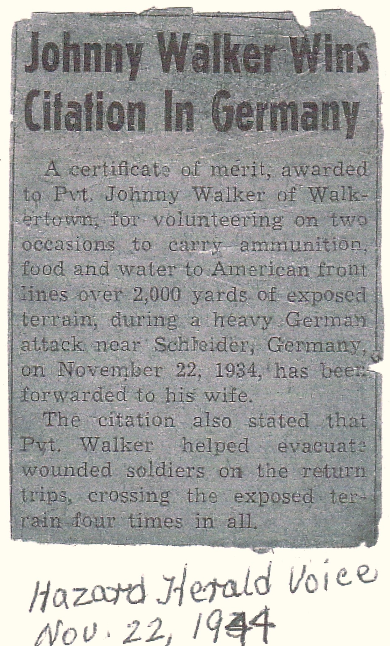 Johnny Walker Wins Citation in Germany