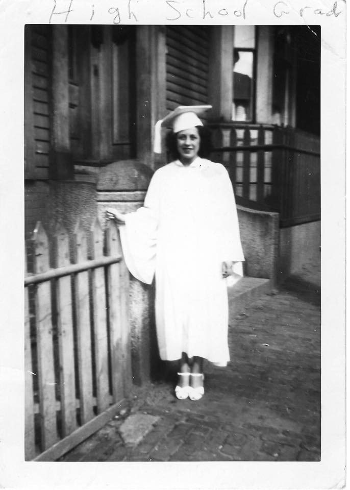 Gertrude Ann Keaney-Foley--1944 highschool graduation