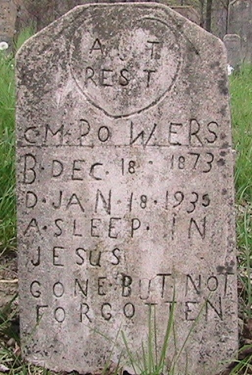 Calvin Morgan Powers Gravesite