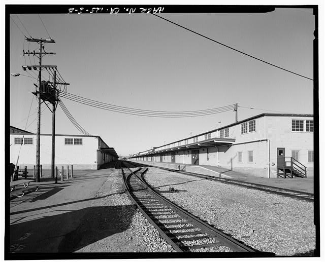 5. RAIL CAR DOCKING AREA AND TRACKAGE BETWEEN BUILDINGS...
