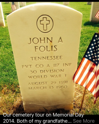 John Arthur Folis Grave