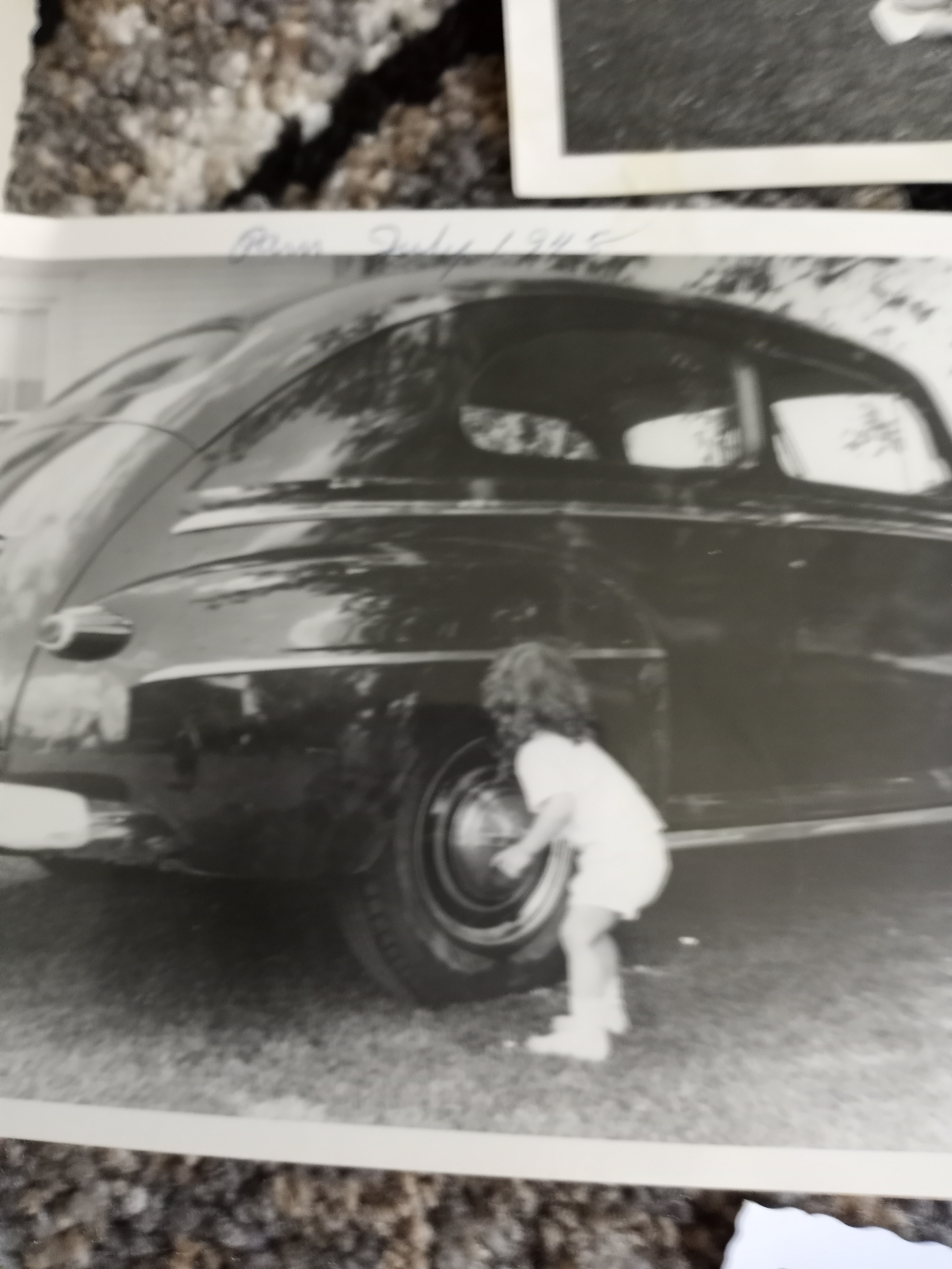 Mom washing the car 