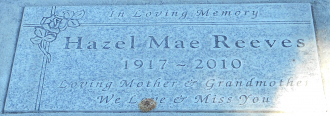Hazel Mae Reeves Gravesite