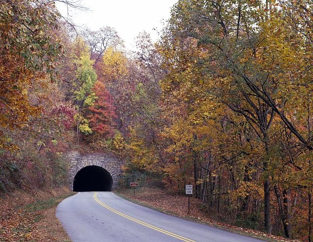 Tunnel on North Carolina's Blue Ridge Parkway