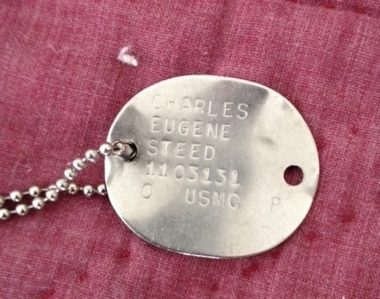 Charles Eugene Steed dog tag