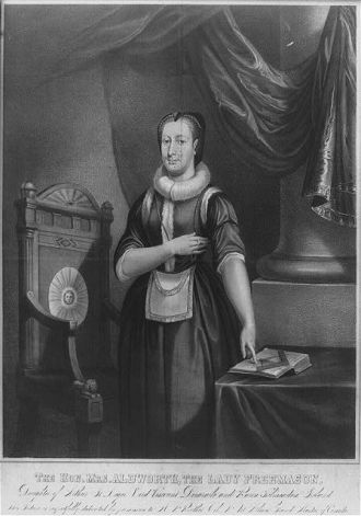The Hon. Mrs. Aldworth, the lady freemason