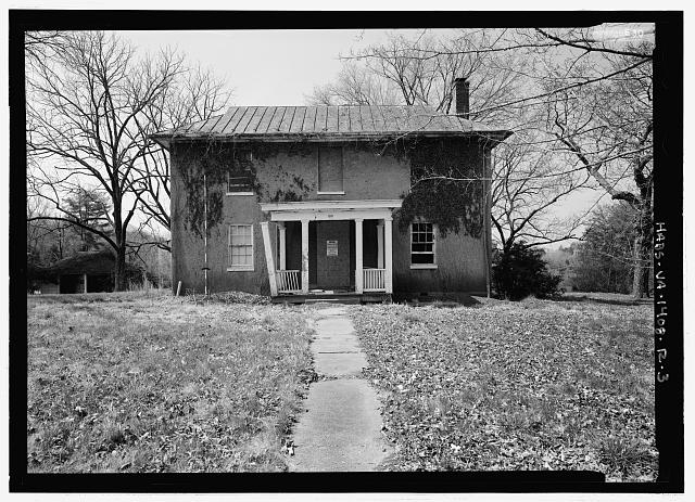 Elevation of northeast facade, with scale - Blue Ridge...