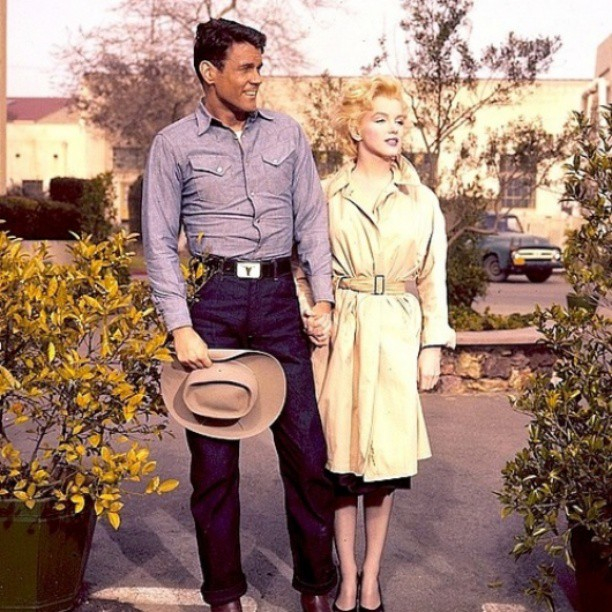 William Inge and Marilyn Monroe