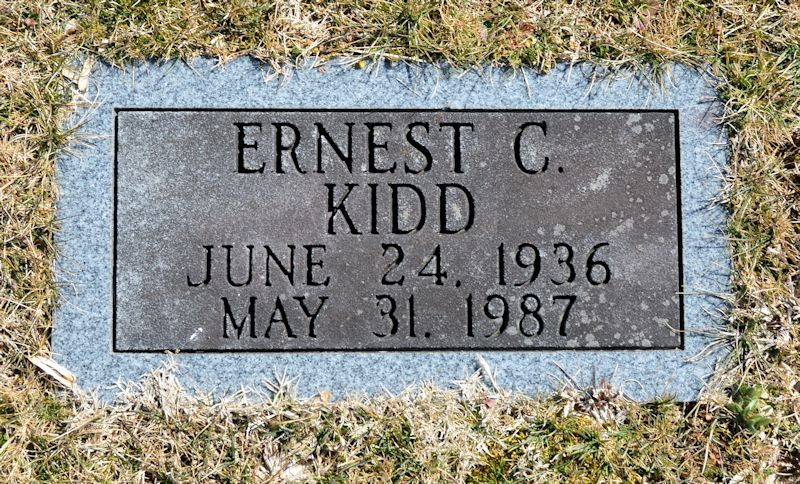 Grave of Ernest Clarence Kidd