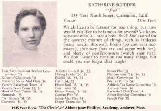 Katharine Scudder, Mass