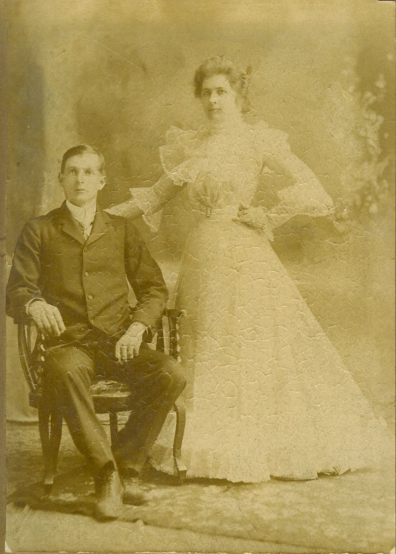 William Oelhafen and Clara Sannes Wedding 1900