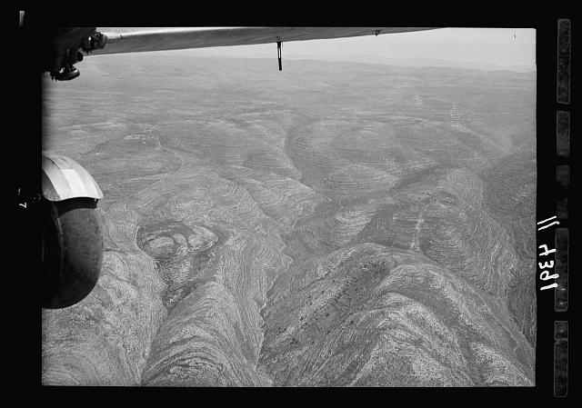 Air views of Palestine. Bethlehem and surroundings....
