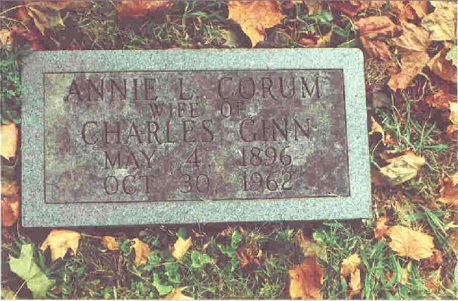 Annie Corum Gravestone-Old Gray Cem.