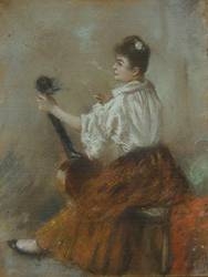 Victorine Meurent, Norbert Goeneutte painting.