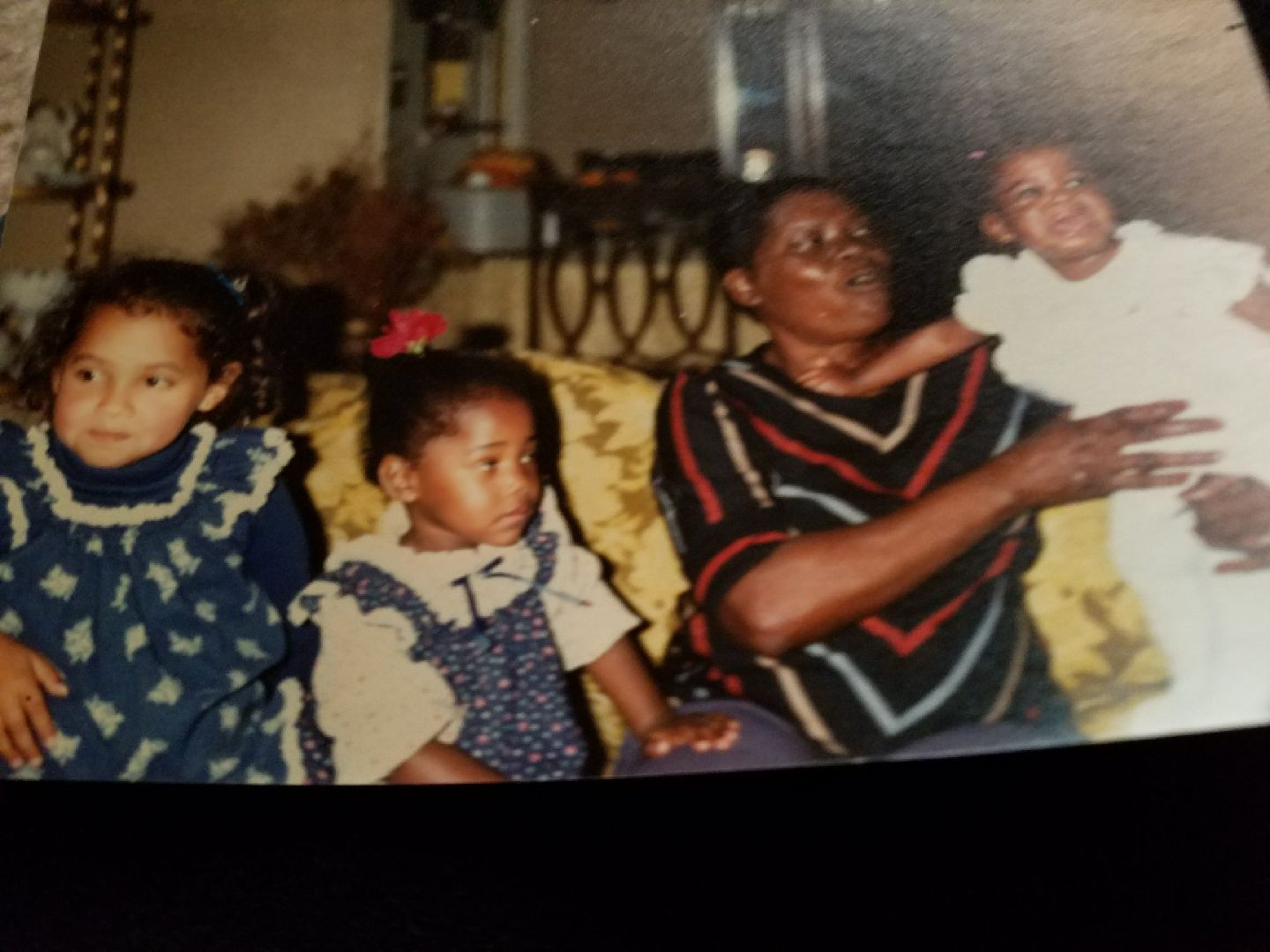 Juanita with her grandchildren