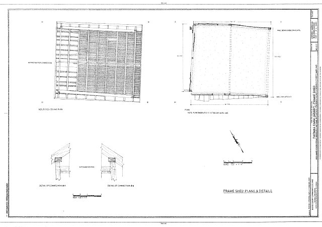 Plans and Details - Thomas Farm, Frame Shed, 4632 Araby...