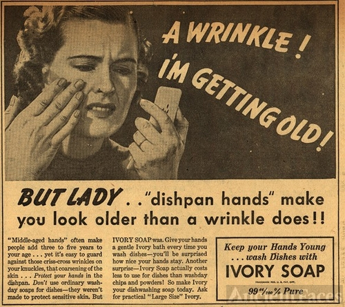 A Wrinkle - I'm getting Old! Ivory Soap