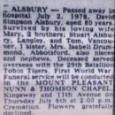 A photo of David Simpson Alsbury 