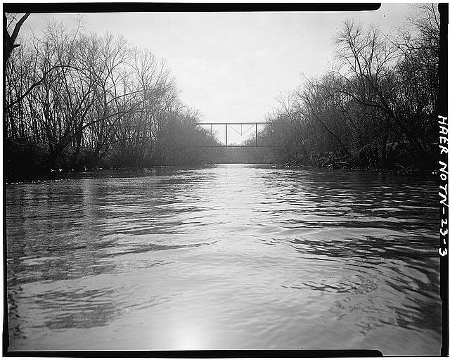3. VIEW OF NORTH ELEVATION, LOOKING SOUTH - Hobbs Bridge,...
