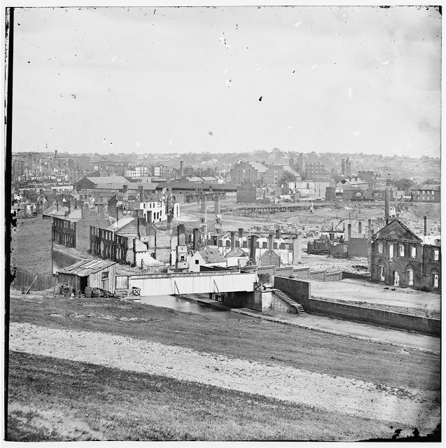 Richmond, Virginia. View of the city from Gambles Hill