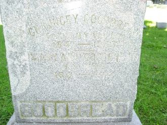 Chauncey & Mary Goodbread gravesite
