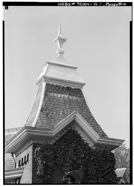 5. Detail, west tower roof - Vanderbilt University,...