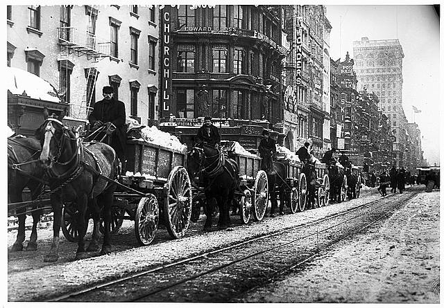 [Wagons removing snow]