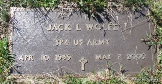 Jack L Wolfe gravesite