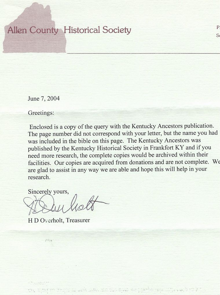 Crabtree Smyth in KY Ancestors Magazine # 1