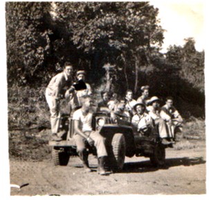 WW11, Lester Maddy, with his Unit 