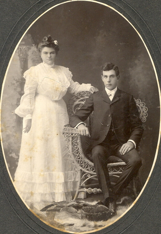 May Allen & Claude Balser wedding 1902