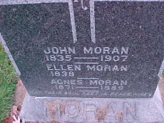 John Moran's Headstone