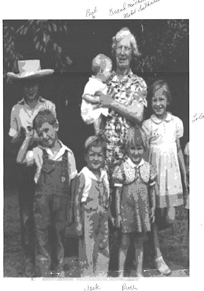 Mabel ( Wing) Sutherland & grandchildren