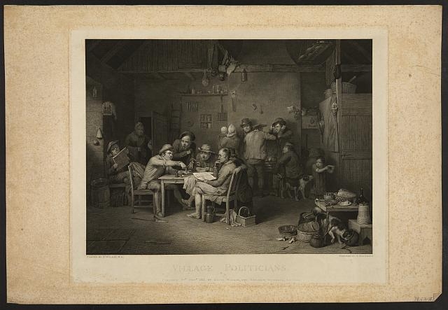 Village politicians / painted by D. Wilkie, R.A. ; etch'd...
