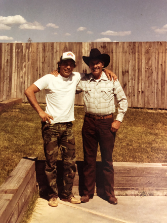DARROLD RAY BLEDSOE (FATHER) AND HIS SON DONALD RAY BLEDSOE circa: 1981