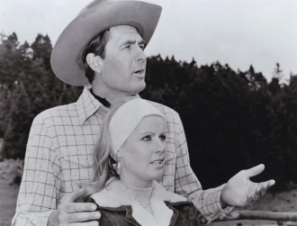 Diana Hyland with Fess Parker.