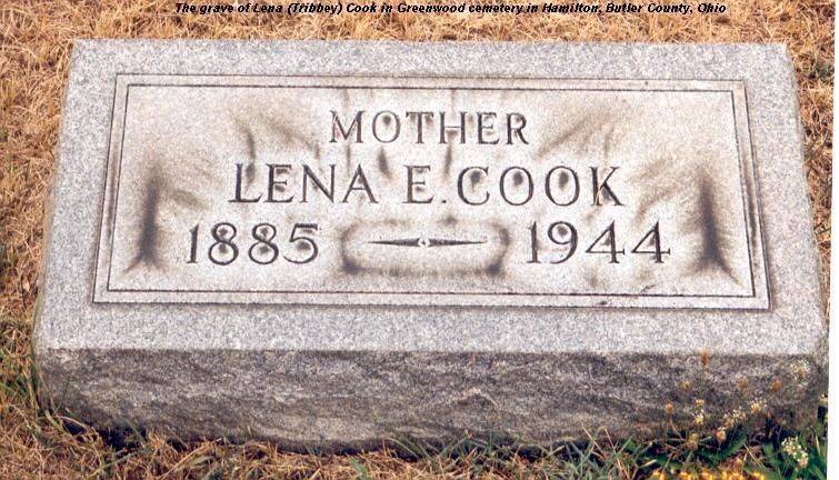 Lena Cook's grave