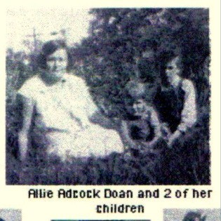 Allie Adcock Doan and 2 children
