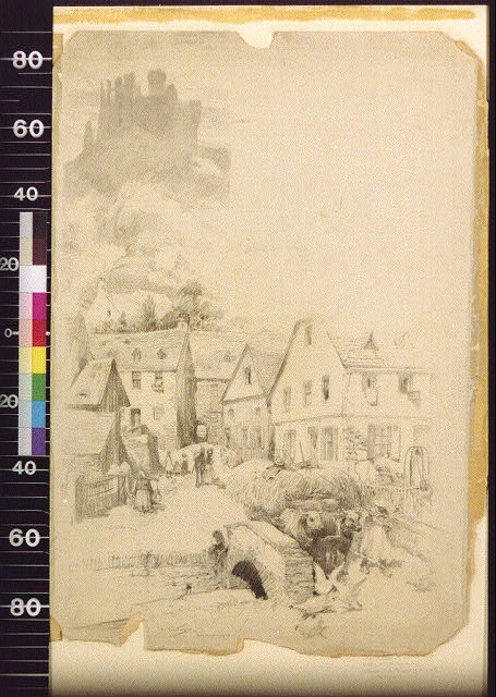 Welmich, with the ruins of its castle, the Mouse / A....