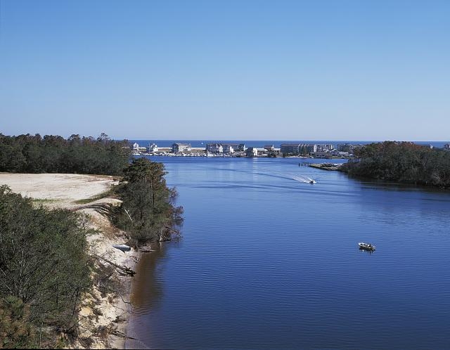Intracoastal waterway near Wilmington, North Carolina