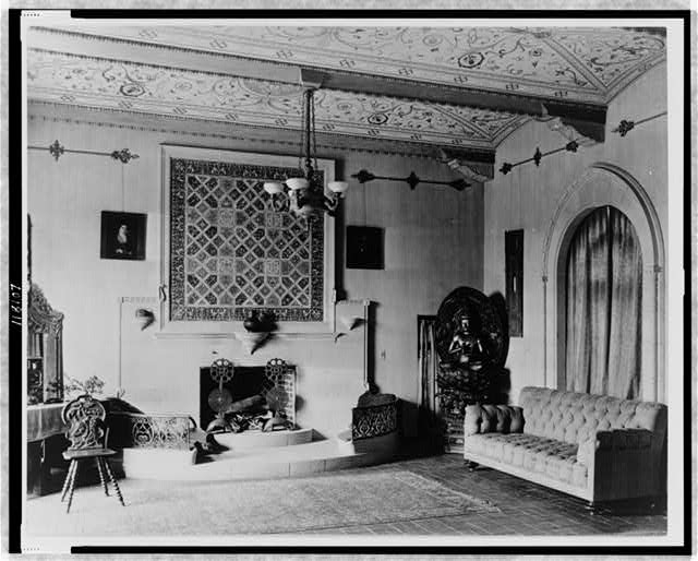 [Interior of house designed by architect June B....