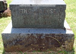 Ethel  Ada (Rickard) Ross headstone