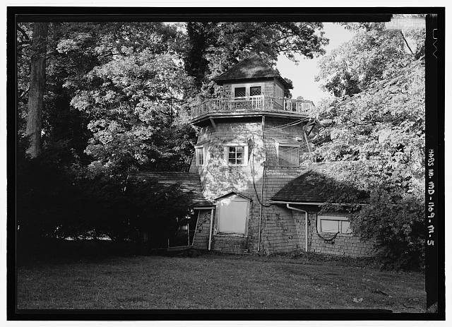 Closer view of windmill - National Park Seminary, Dutch...