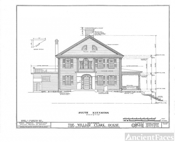 HABS PA,35-CLAR,1- (sheet 8 of 16) - William Clark House,...