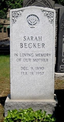 Sarah Libby (Shapiro ) Becker Gravesite
