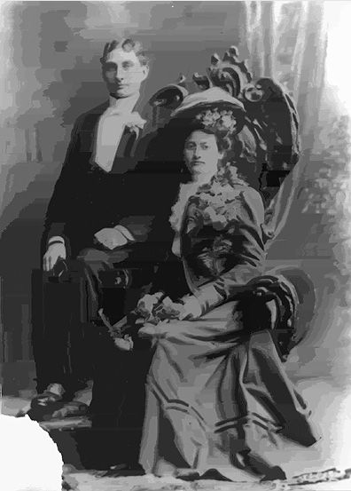 Charles & Lucinda (Woelfel) Lentz, 1900