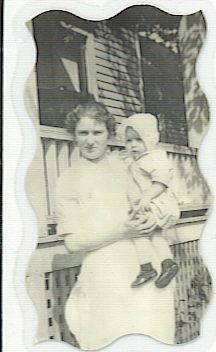 NORMA PEARSON (MACKENZIE)  HOLDING HER DAUGHTER HELEN PEARSON