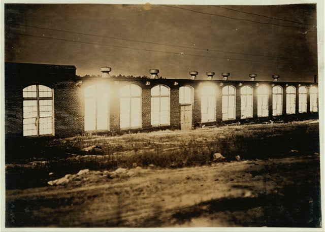 Holland Mfg. Co., Gastonia, N.C. 8:00 P.M. Mill running...